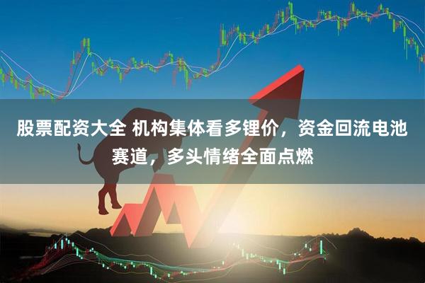 股票配资大全 机构集体看多锂价，资金回流电池赛道，多头情绪全面点燃
